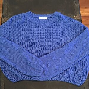 moon & madison Blue Textured Sweater